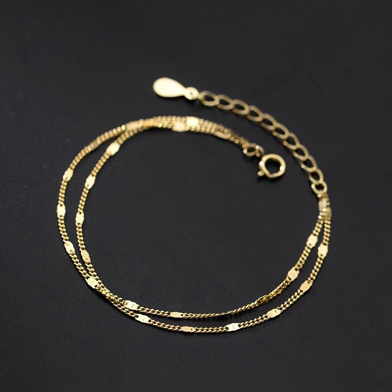Damen filigrane Armbänder mit doppeltem Kettendesign Shop Nory