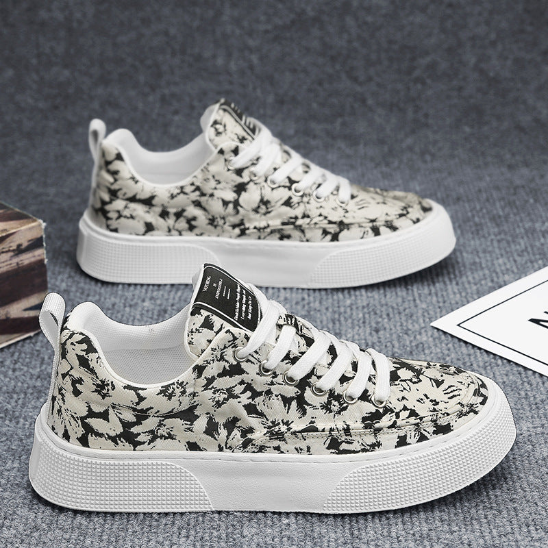 Damen Freizeitsneaker mit floralem Muster und rutschfester Sohle