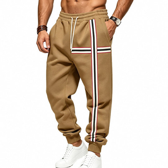Herren Jogginghose mit kontrastierenden Seiten- und Querstreifen Shop Nory