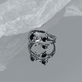 Damenring mit kunstvollem Wellendesign und bunten Edelsteinen Shop Nory