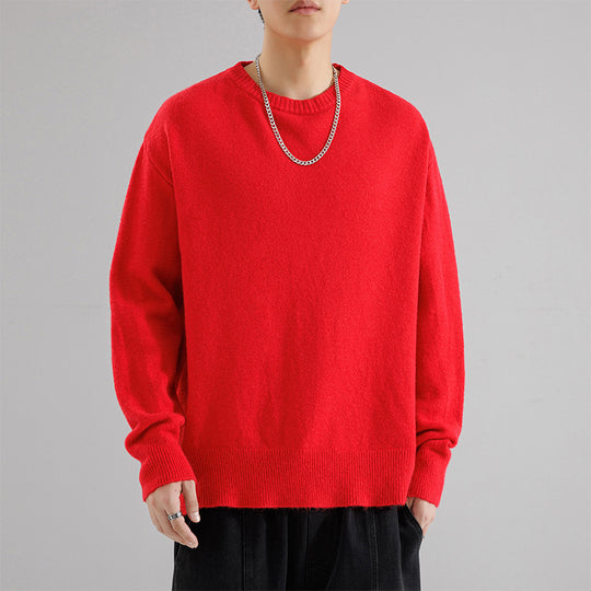 Herren Oversize Rundhalspullover aus weichem Feinstrick Shop Nory