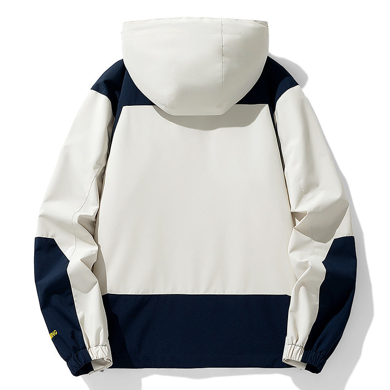 Herren Technische Outdoorjacke mit verstellbarem Kapuzenkragen Shop Nory