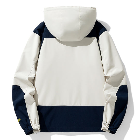 Herren Technische Outdoorjacke mit verstellbarem Kapuzenkragen Shop Nory