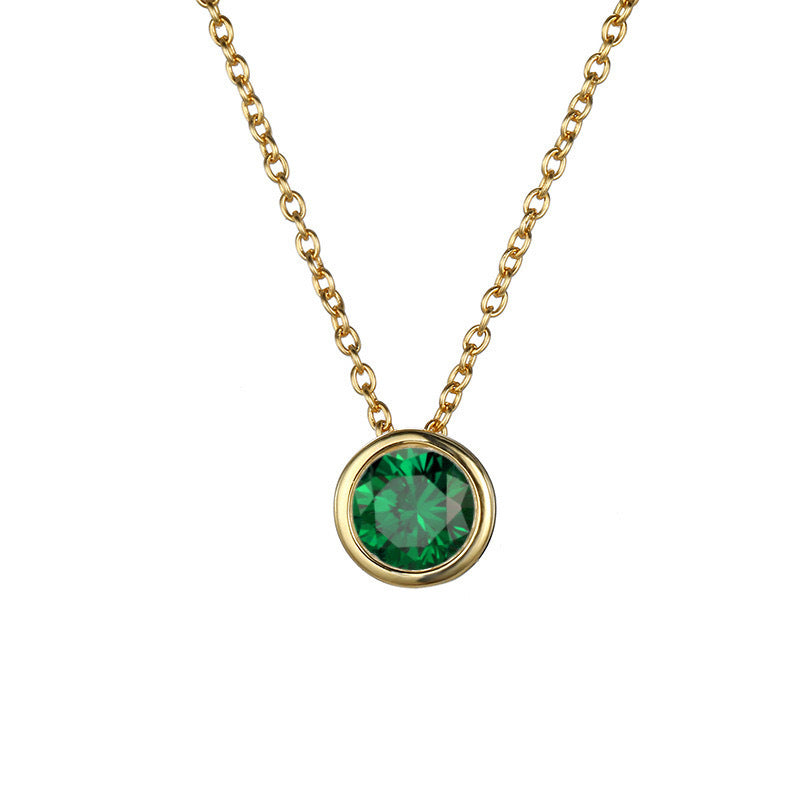 Damen Halskette mit funkelndem Zirkonia-Anhänger in elegantem Design Shop Nory