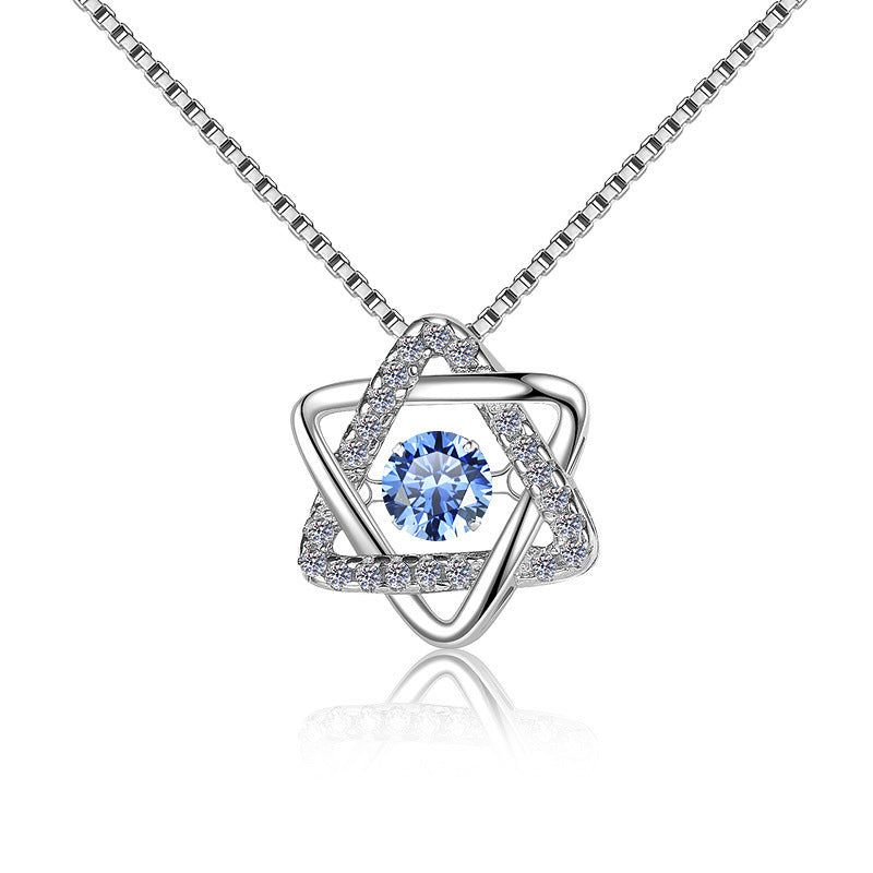 Damen Halskette mit funkelndem Kristall Shop Nory