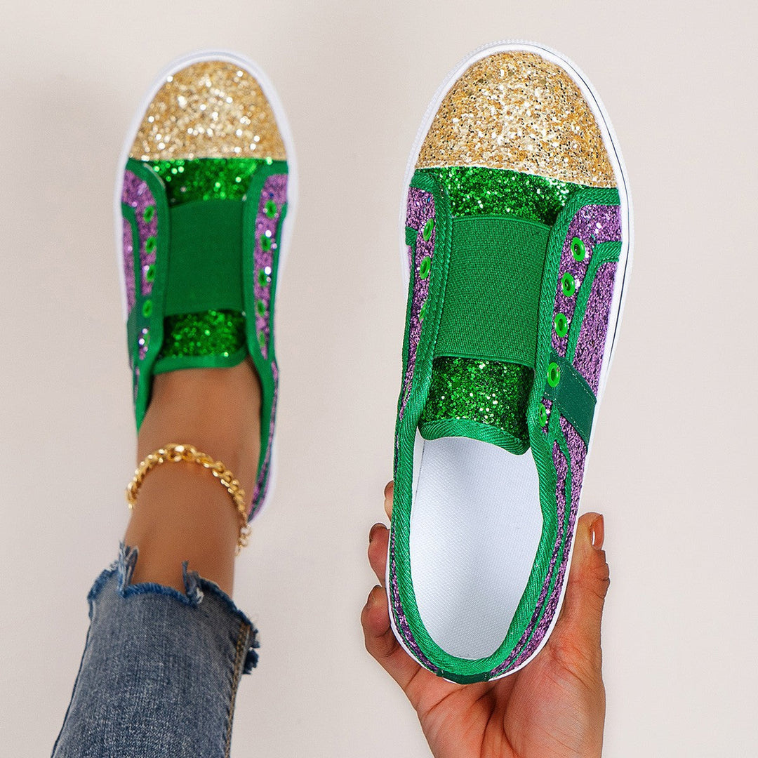 Damen Glitzernde Slip-On Sneaker