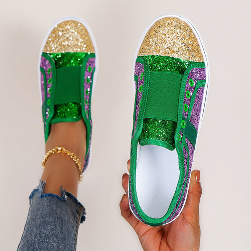 Damen Glitzernde Slip-On Sneaker