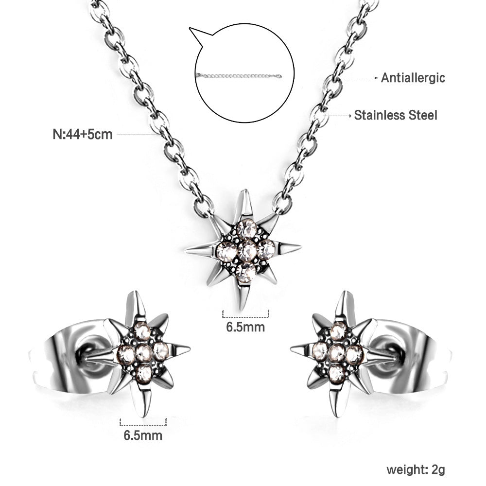 Damen Schmuckset mit bunnyförmigen Ohrsteckern und passende Halskette Shop Nory