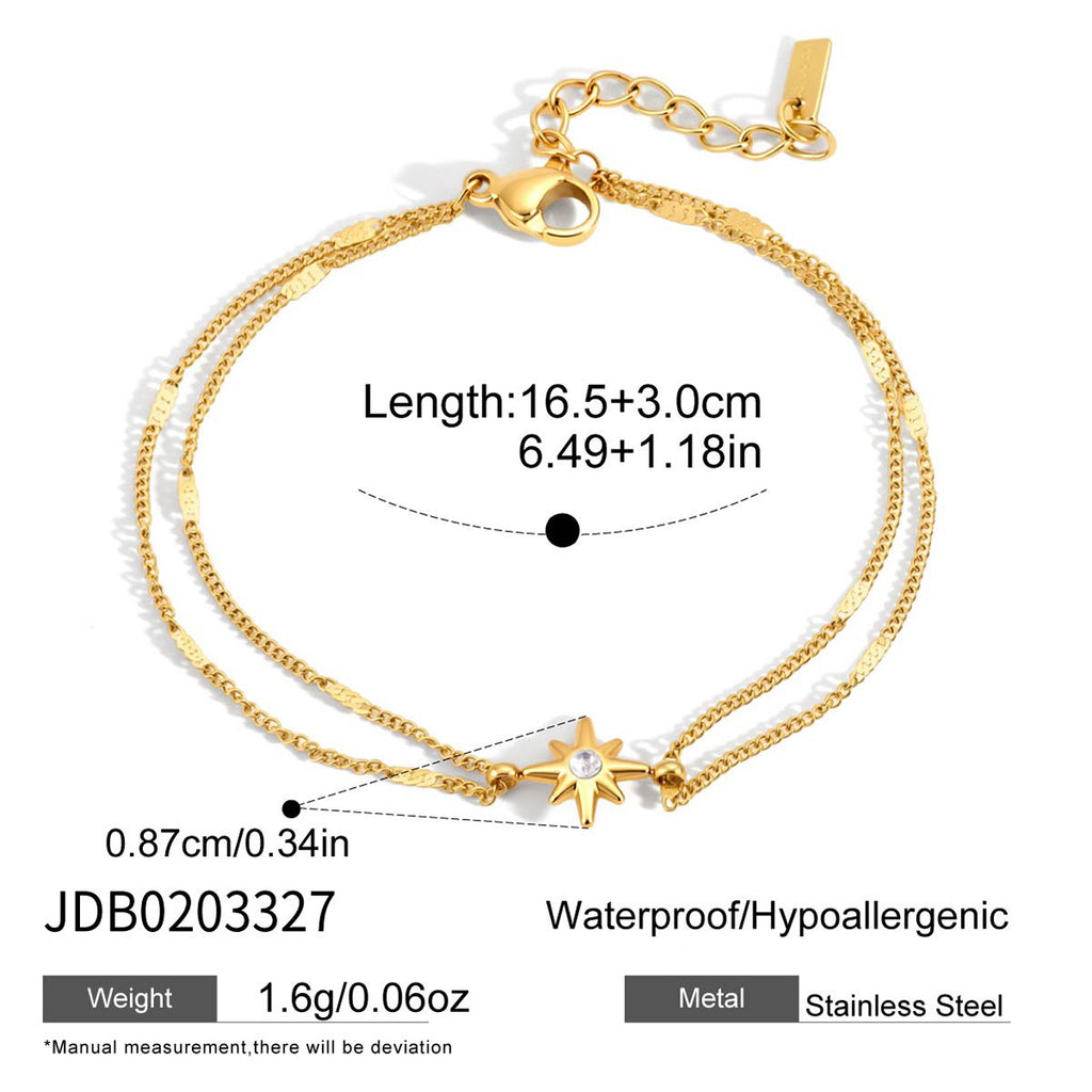 Damen Armband mit Sonnenmotiv aus hypoallergenem Edelstahl Shop Nory