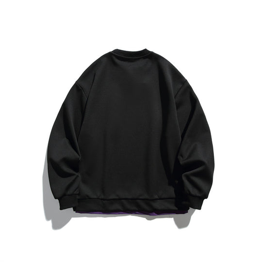 Unisex Oversize-Sweatshirt mit kontrastierter Reißverschluss-Brusttasche und doppellagigem Saum Shop Nory