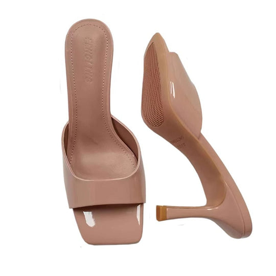 Damen elegante High Heel Sandalen mit blockierendem Design