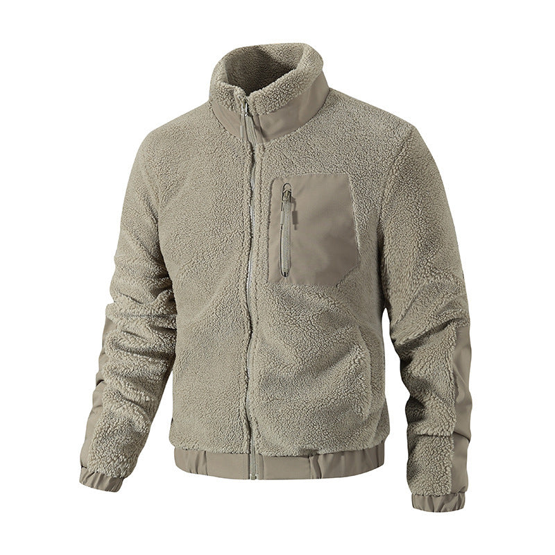Herren Kuschelige Fleecejacke mit hohem Kragen Shop Nory