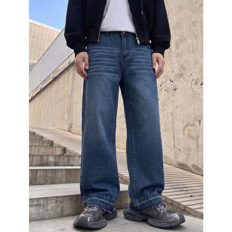 Herren Lässige Weit geschnittene Jeans Shop Nory