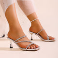 Damen Glamouröse und elegante Riemchen-Pumps