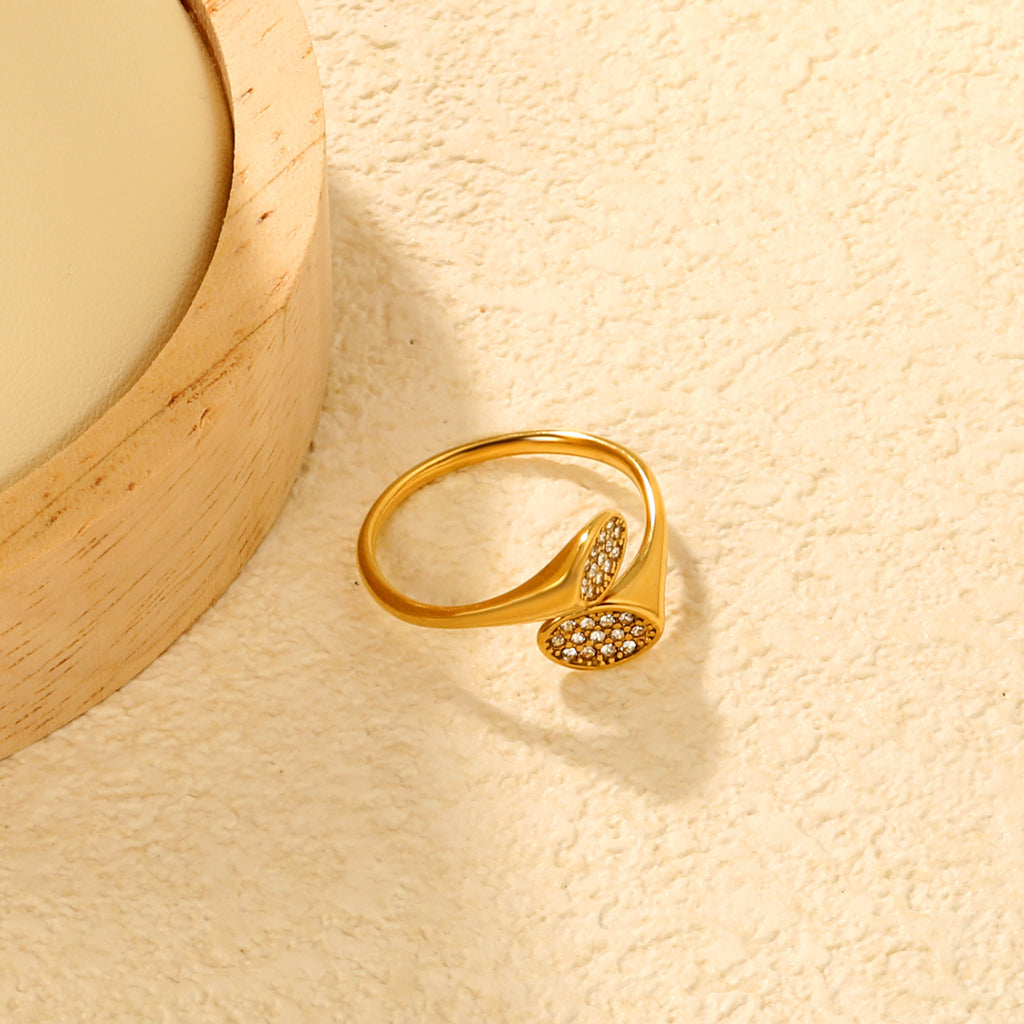 Damen verstellbarer Ring mit funkelnden Zirkonia-Akzenten Shop Nory