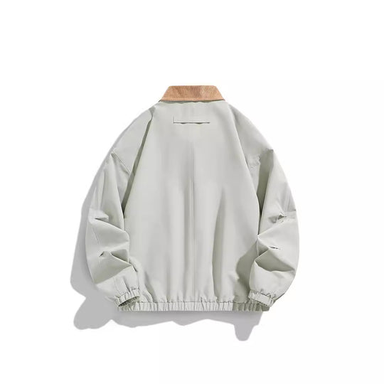 Herren Oversized Blouson mit Cordkragen, Druckknopfverschluss und Pattentaschen Shop Nory