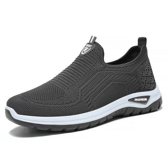 Herren nan nahtloser Komfort-Slipper mit elastischem Strickoberteil, stoßdämpfender Dual-EVA-Sohle und ergonomischer Fußbettstütze Shop Nory