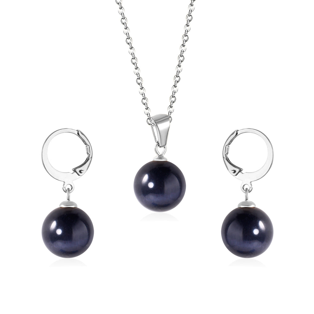 Damen Schmuckset mit eleganten Perlenanhängern Shop Nory
