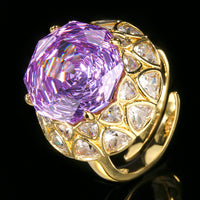 Gold Millennium-Cut Roland Ring