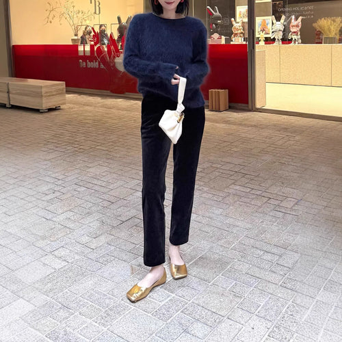 Damen Eleganter Pullover aus hochwertigem Mohair Shop Nory
