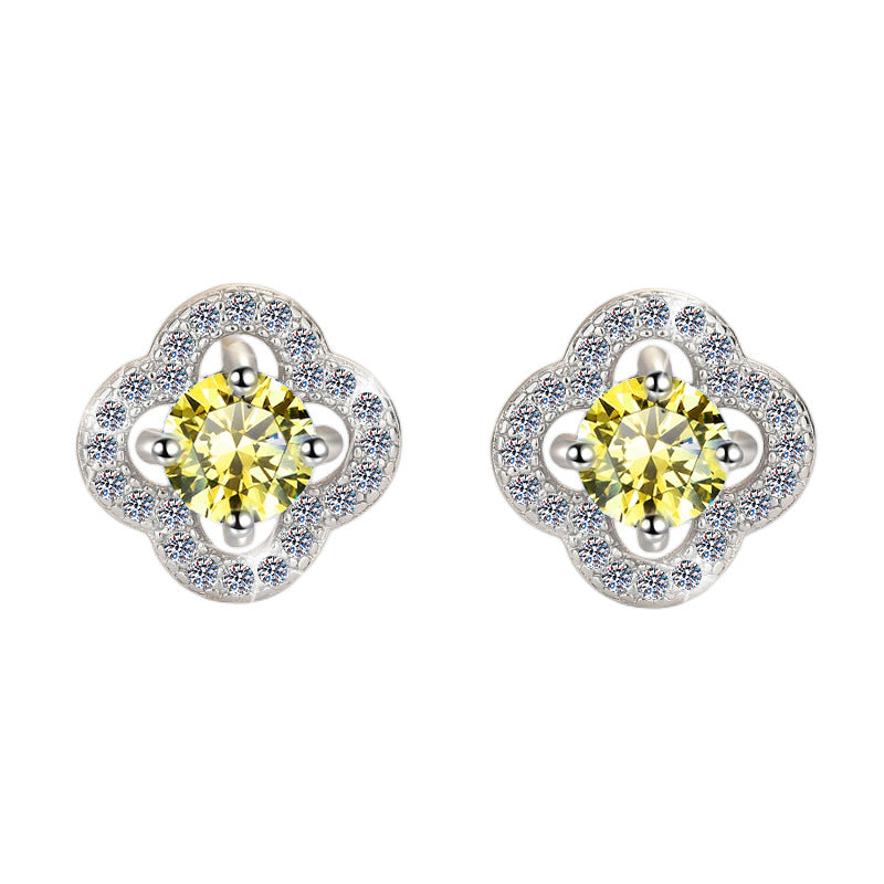 Damen Ohrringe mit kunstvollem Blumenmuster Shop Nory