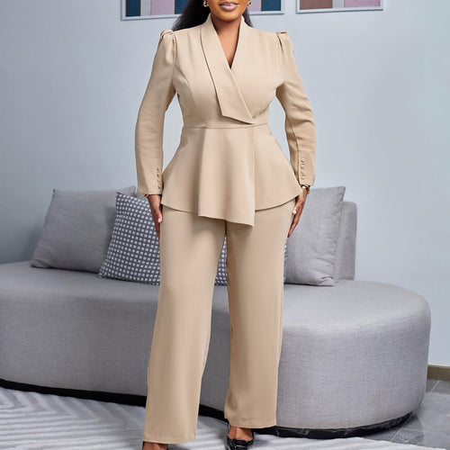 Damen Elegantes Blazer-Hosen-Set