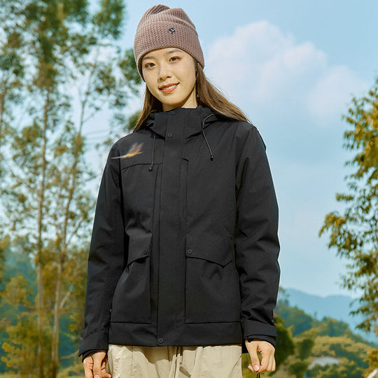 Herren Technische wasserdichte Parka-Jacke mit verstellbarer Kapuze und multifunktionalen Taschen Shop Nory