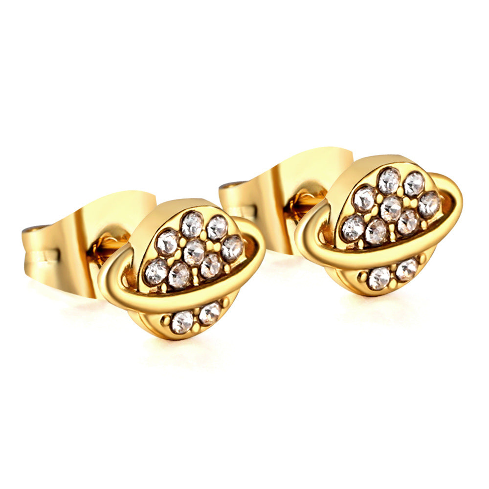 Damen Ohrstecker mit herzförmigem Design und funkelnden Zirkonia Shop Nory