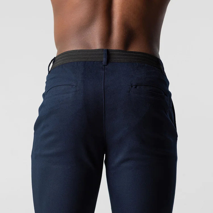 Herren Chinohose Slim Fit mit elastischem Bund