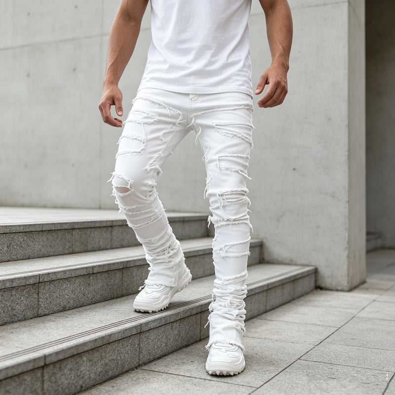 Herren Zerrissene Skinny Jeans Shop Nory