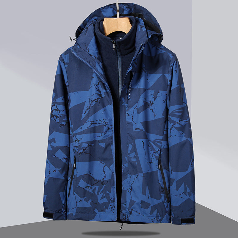 Damen zweilagige Softshelljacke mit abnehmbarer Fleece-Innenjacke und Kapuze Shop Nory