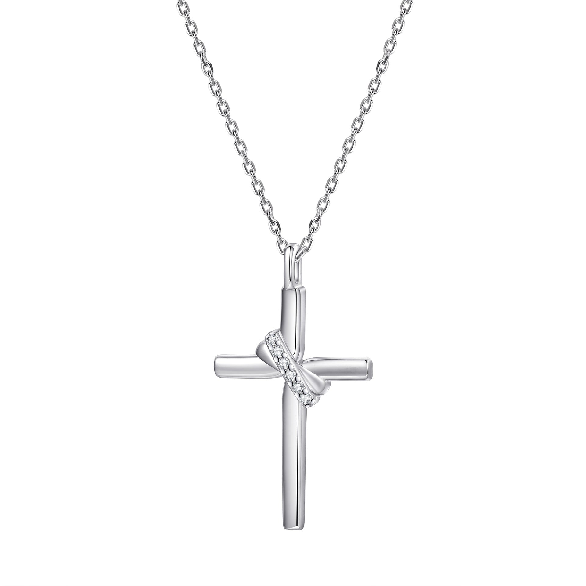 Damen Halskette mit funkelndem Kristallmotiv Shop Nory