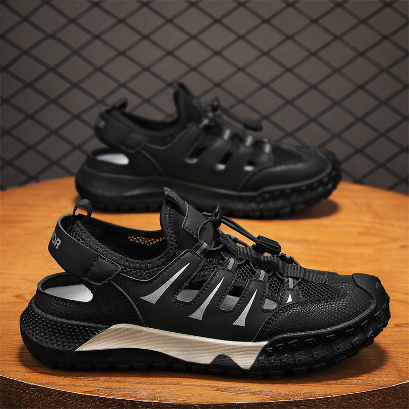Herren Outdoor-Sandalen mit atmungsaktiven Mesh-Einsätzen und rutschfester Sohle