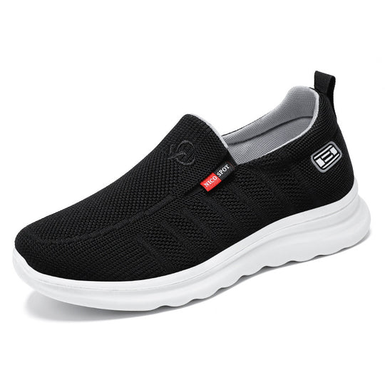 Herren nan atmungsaktiver gestrickter Slip-On Sneaker mit elastischem Einstieg und stoßdämpfender EVA-Zwischensohle Shop Nory