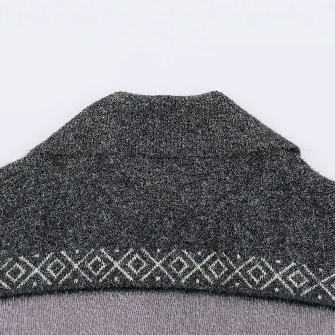 Damen Norwegisch gemusterter Wollmix-Dufflecoat mit Schalkragen und Knebelverschlüssen Shop Nory