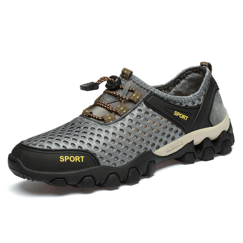 Herren Atmungsaktive Outdoor-Sportschuhe mit rutschfester Sohle