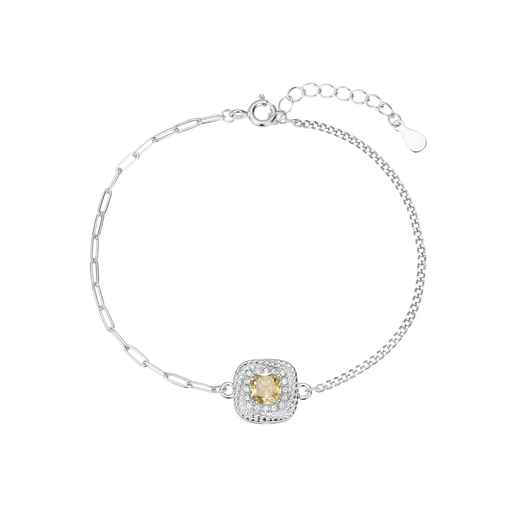 Damen elegantes Armband mit funkelndem Zirkonia-Zentrum Shop Nory