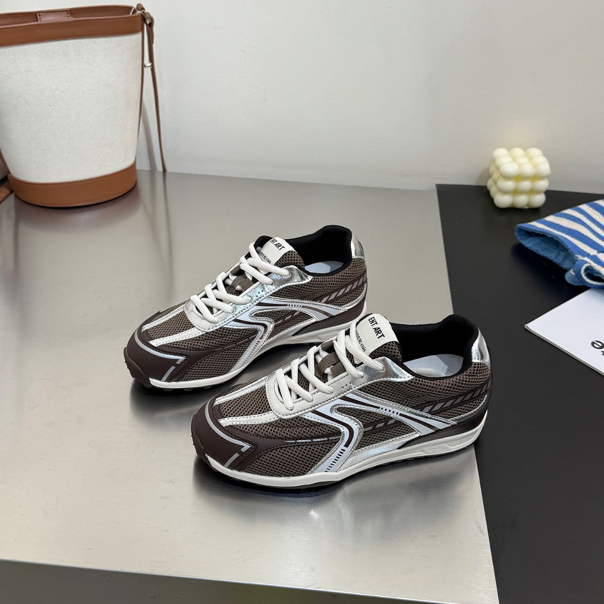 Damen sportliche Mesh-Sneaker mit dämpfender Sohle und atmungsaktivem Design