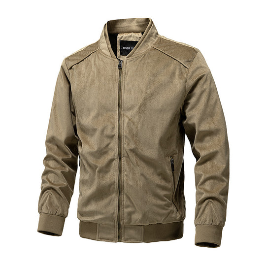Herren Leichte Bomberjacke aus feinem Cord mit Rippbündchen Shop Nory