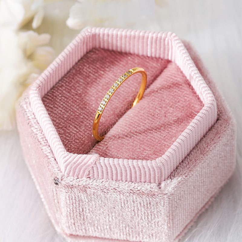 Damen eleganter und funkelnder Ring mit Zirkonia Shop Nory