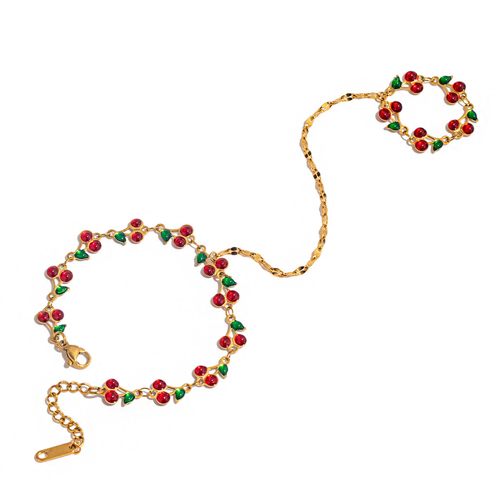 Damen Armband mit bunten Kristallverzierungen und hypoallergenem Edelstahl Shop Nory