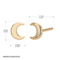 Damen Ohrstecker in Mondform Shop Nory