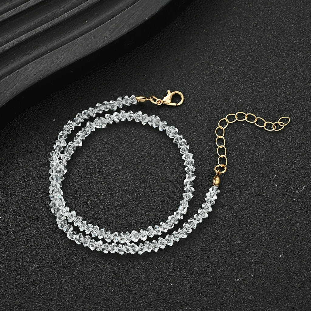 Damen Halskette aus filigranem Kristall mit eleganten Details Shop Nory