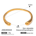 Damen Offenes Armband mit modernem Design aus hypoallergenem Edelstahl Shop Nory