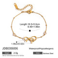 Damen Armband mit elegantem Schleifenmotiv und funkelnden Zirkonia Shop Nory
