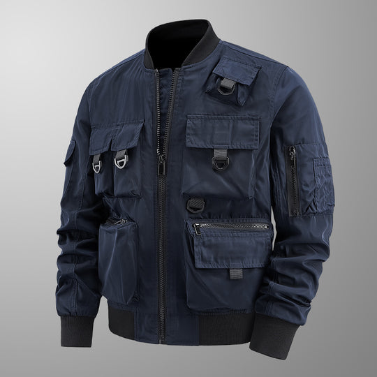 Herren taktische Multi-Pocket Bomberjacke mit Utility-Taschen Shop Nory