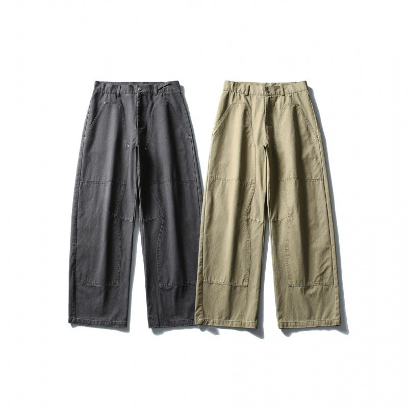 Herren Weite Utility-Hose im Workwear-Look mit Knie-Patches und geradem Bein Shop Nory