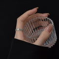 Damen Moderner Silberring mit einzigartiger Struktur Shop Nory