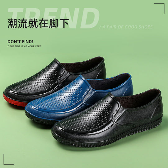 Herren Elegante perforierte Slip-On Halbschuhe mit rutschfester Profilsohle Shop Nory