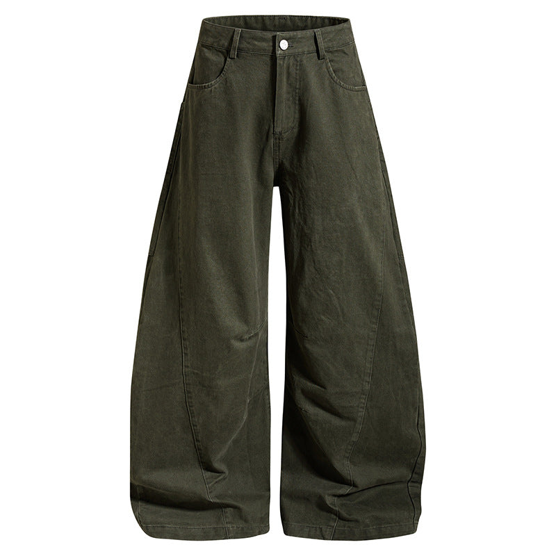Damen weite High‑Waist Culotte-Jeans mit Baggy-Silhouette und Cargo-Details Shop Nory